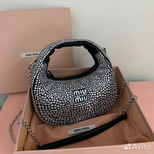 Сумка miumiu Crystal Mini Crescent