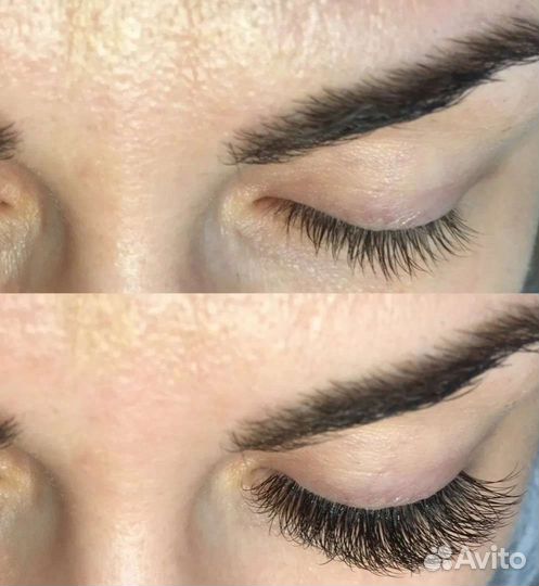 Наращивание ресниц,ламинирование бровей