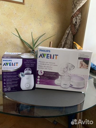 Набор Philips Avent молокоотсос+подогреватель