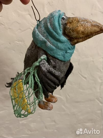 Ватная елочная игрушка