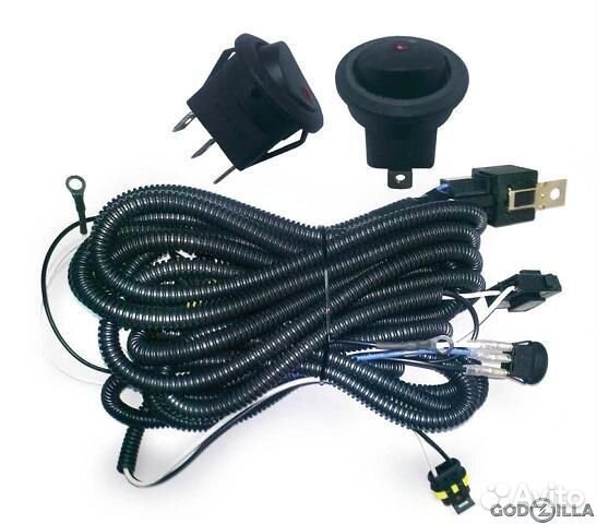 Комплект проводов для подключения фар AVS Light