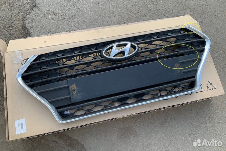 Решетка радиатора Solaris 2