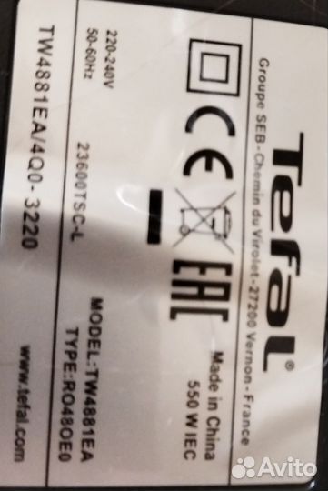 Пылесос tefal