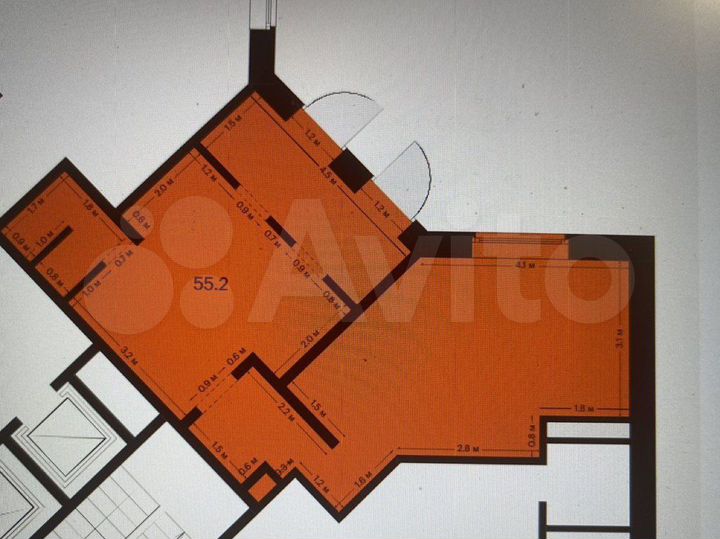 Свободного назначения, 55 м²
