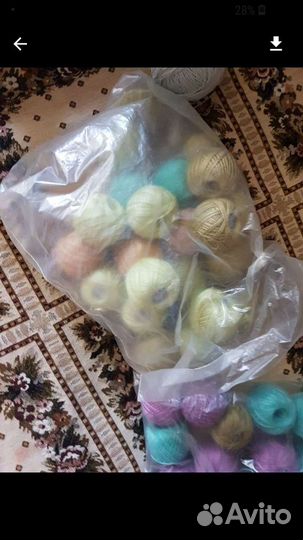Нитки СССР,для вязания крючком