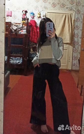 Брюки классические женские широкие 42размер