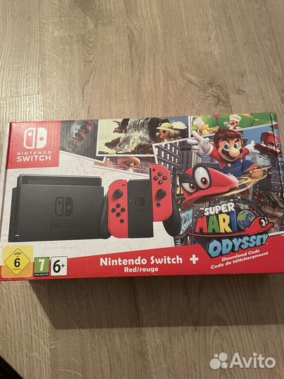 Nintendo Switch Red / rouge Первая Ревизия