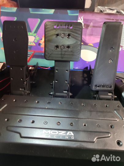 Moza sr-p lite мод, brake kit, накладки на педали