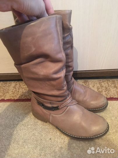 Сапоги демисезонные натуральная кожа