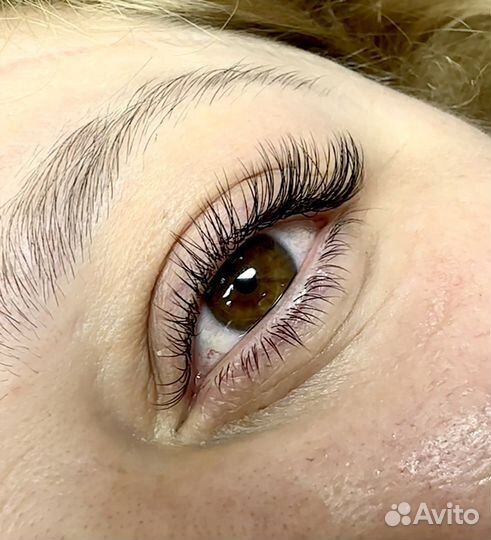 Наращивание ресниц классика/2д /мокрый