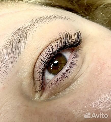 Наращивание ресниц классика/2д /мокрый
