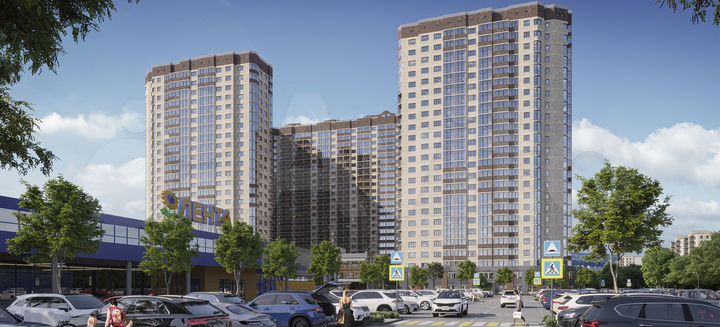 2-к. квартира, 56,7 м², 13/24 эт.