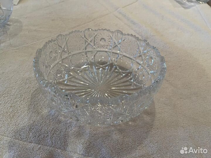 Конфетница хрустальная СССР