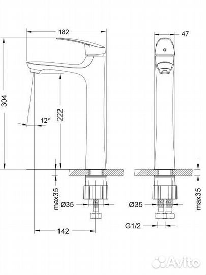 Смеситель для раковины Lemark Linara LR0409C