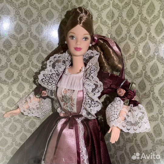 Викторианская Барби с мишкой Victorian Barbie