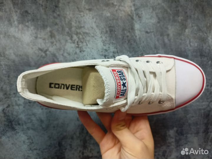 Кеды Converse white low