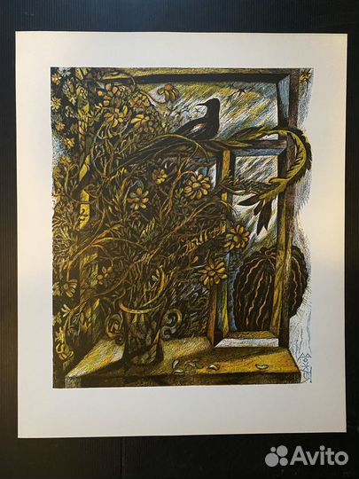 Линогравюры разные. 1980-е годы