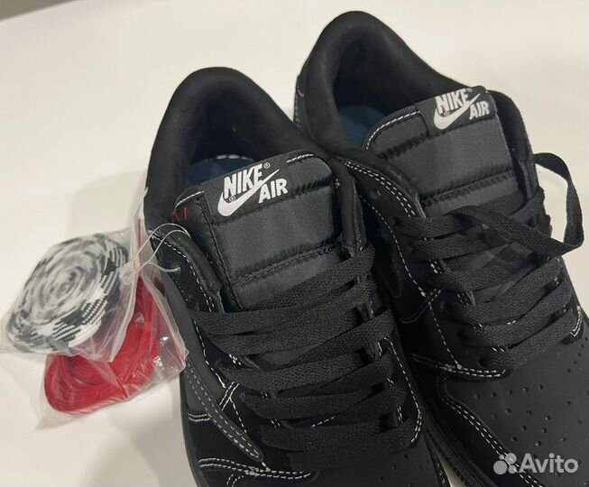 Кроссовки Nike Air Jordan 1 Low Black Phantom