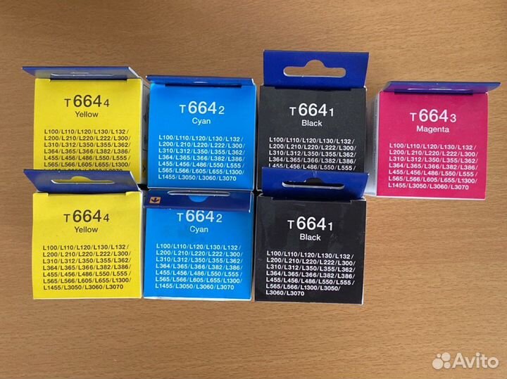 Краска для принтера epson 664