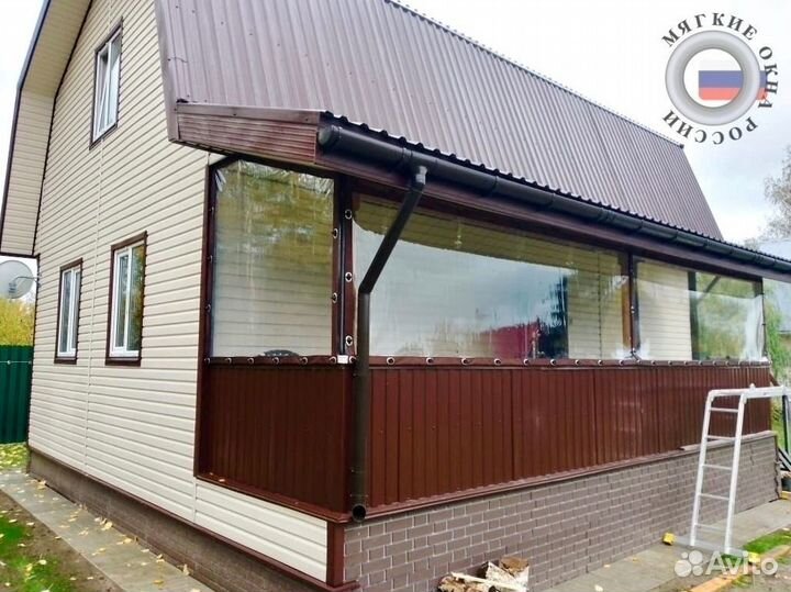 Мягкие пвх окна на беседку