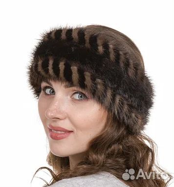 Норковая повязка на голову
