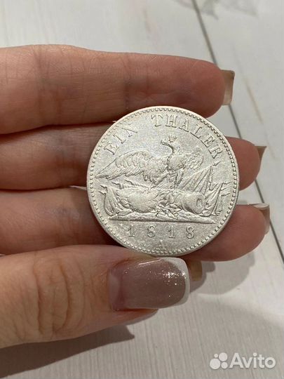Пруссия 1 талер 1818 года Фридрих Вильгельм 3