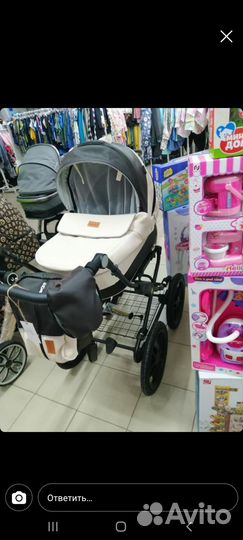 Коляска Cobabe 6300L 2в1 Экокожа