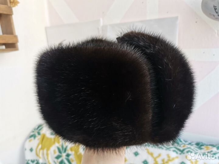 Норковая шапка мужская