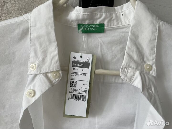 Рубашка benetton 130 см