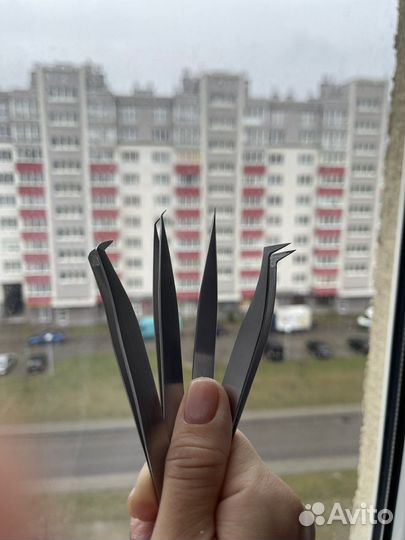 Пинцеты для наращивания ресниц
