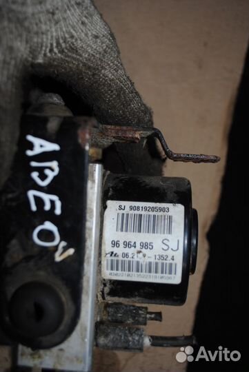 Блок абс (Насос) шевроле авео т250