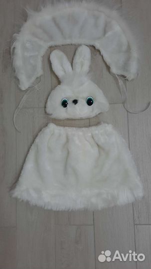 Новогодний костюм зайки для девочки