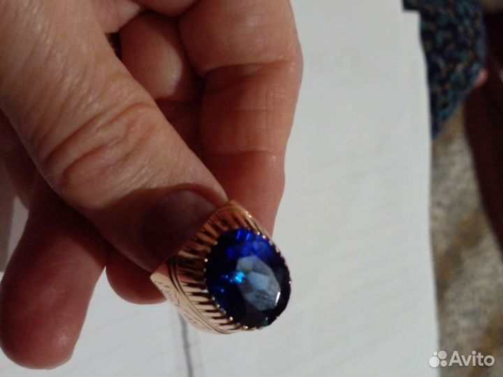 Перстень с корундом