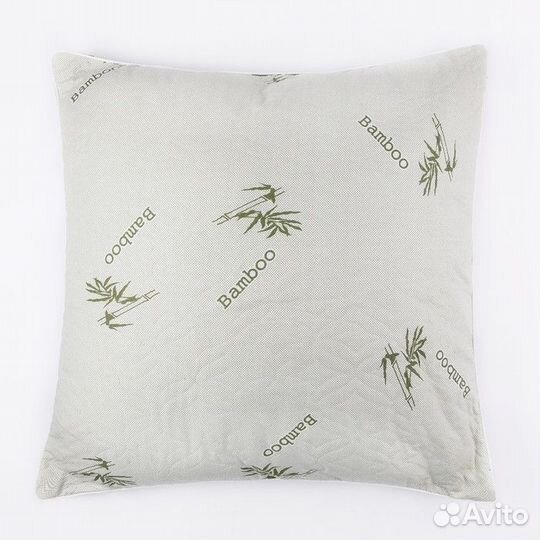 Подушка «Бамбук» 70х70 см, цвет зелёный микс
