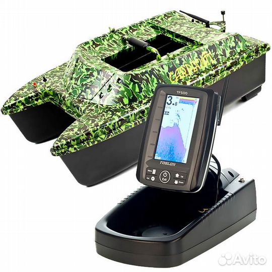 Кораблик carpboat deluxe+эхолот TF-520