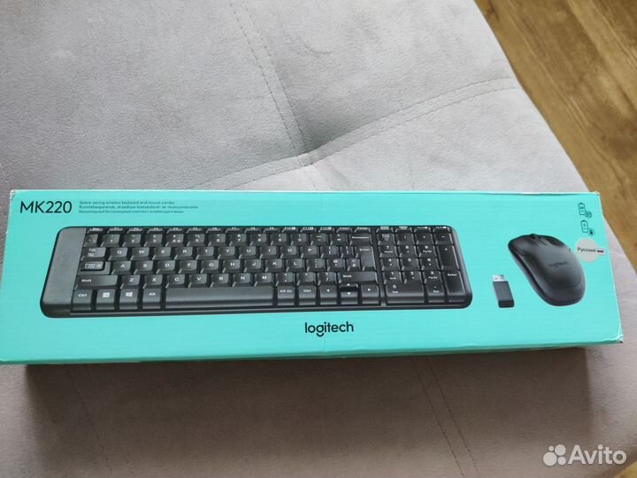 Беспроводная клавиатура и мышь logitech мк 220