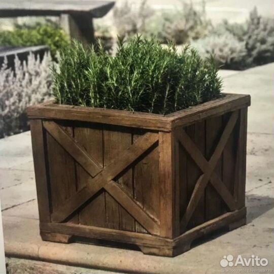 Деревянные кашпо ящики для цветов