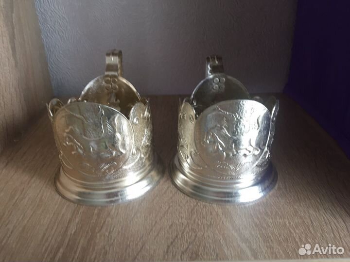Подстаканники СССР алюминиевые винтаж
