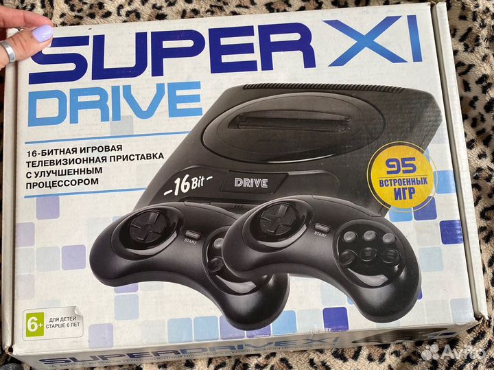 Игровая приставка 16 bit Super Drive11 + 95 игр