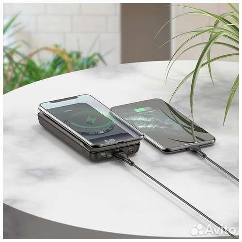 Powerbank 10000 с беспроводной зарядкой