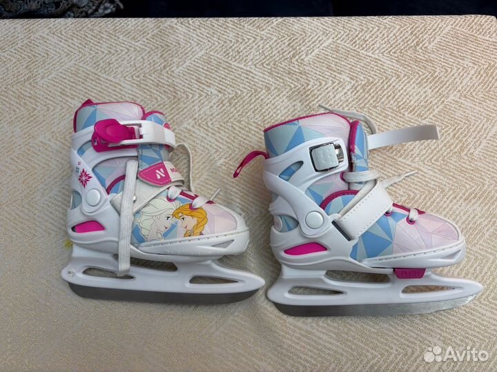 Коньки для девочки раздвижные холодное сердце