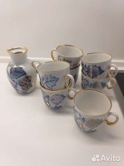 Кофейный сервиз лфз Виноград и по предметно