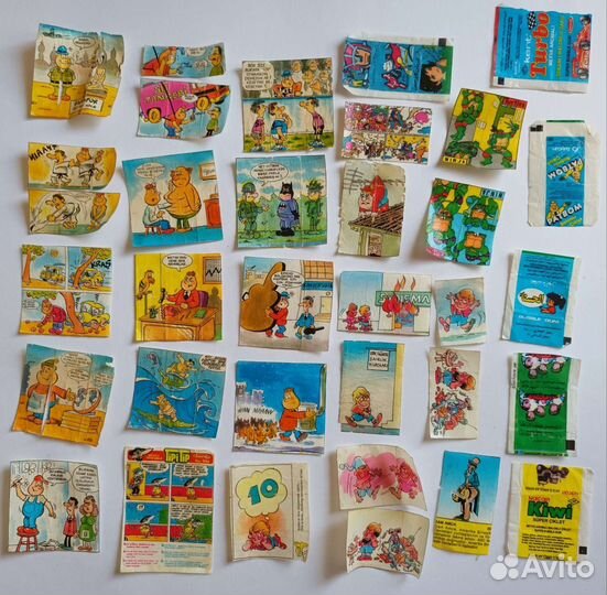 Вкладыши (фантики) от жвачек