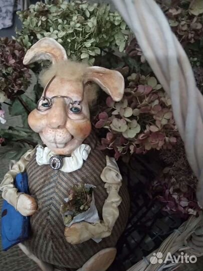 Кролик,заяц,куклы ручной работы,интерьерная dolls