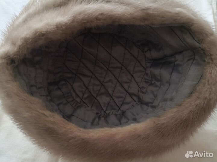 Берет норковый