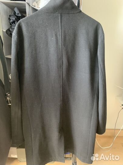 Пальто мужское черное