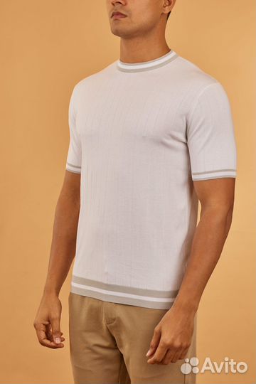 Футболка Eleventy из льна и хлопка