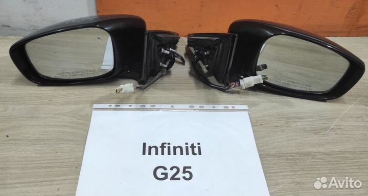 Зеркало 11 пин. Infiniti G25, седан, 2012г