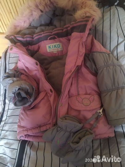 Зимний комплект для девочки 98
