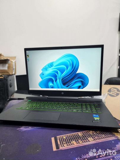 Новый игровой ноутбук HP i5-11300H rtx3050 17.3